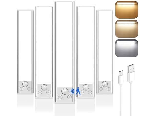 (5 Pk) VerRon Motion Sensor Under Cabinet Lighting